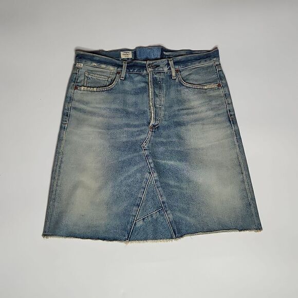 Citizens of Humanity Y2K Premium Vintage medium was button fly denim Skirt - Picture 1 of 10